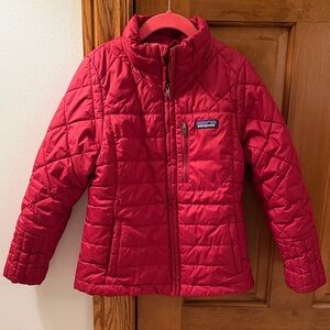 Patagonia Kids Radalie Size Sm (7-8) Red Quilted Jacket